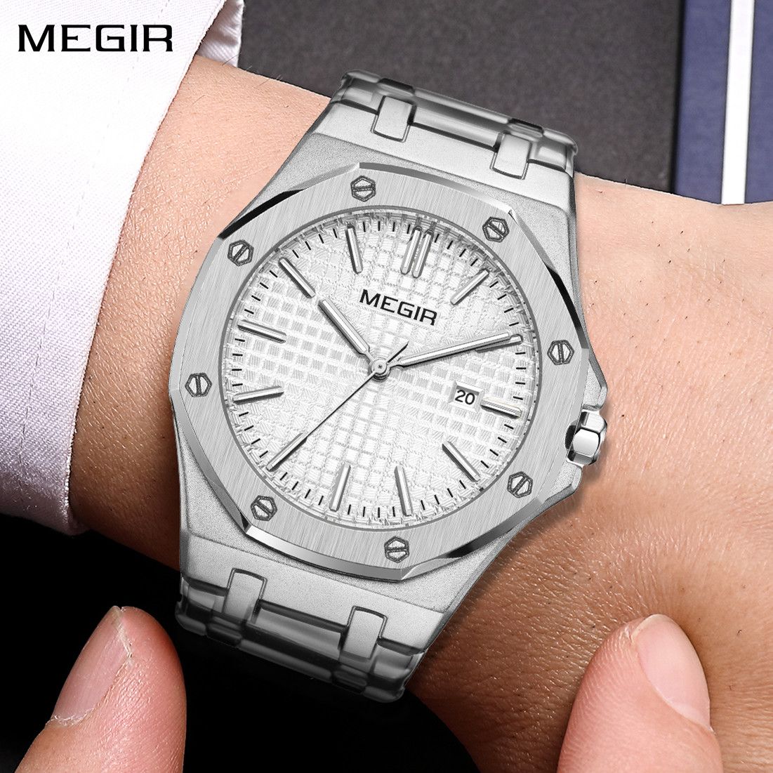 MEGIR Premium Watch for Men Luxury Business Watch