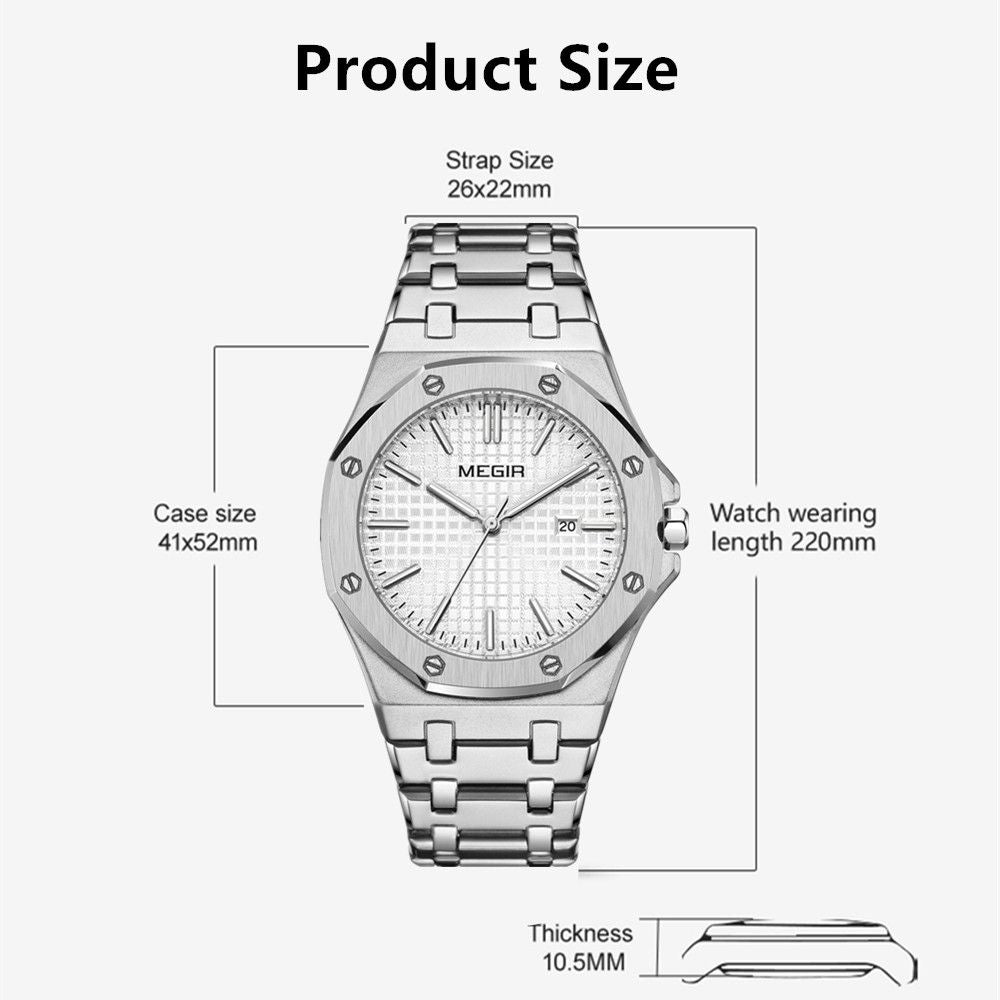 MEGIR Premium Watch for Men Luxury Business Watch