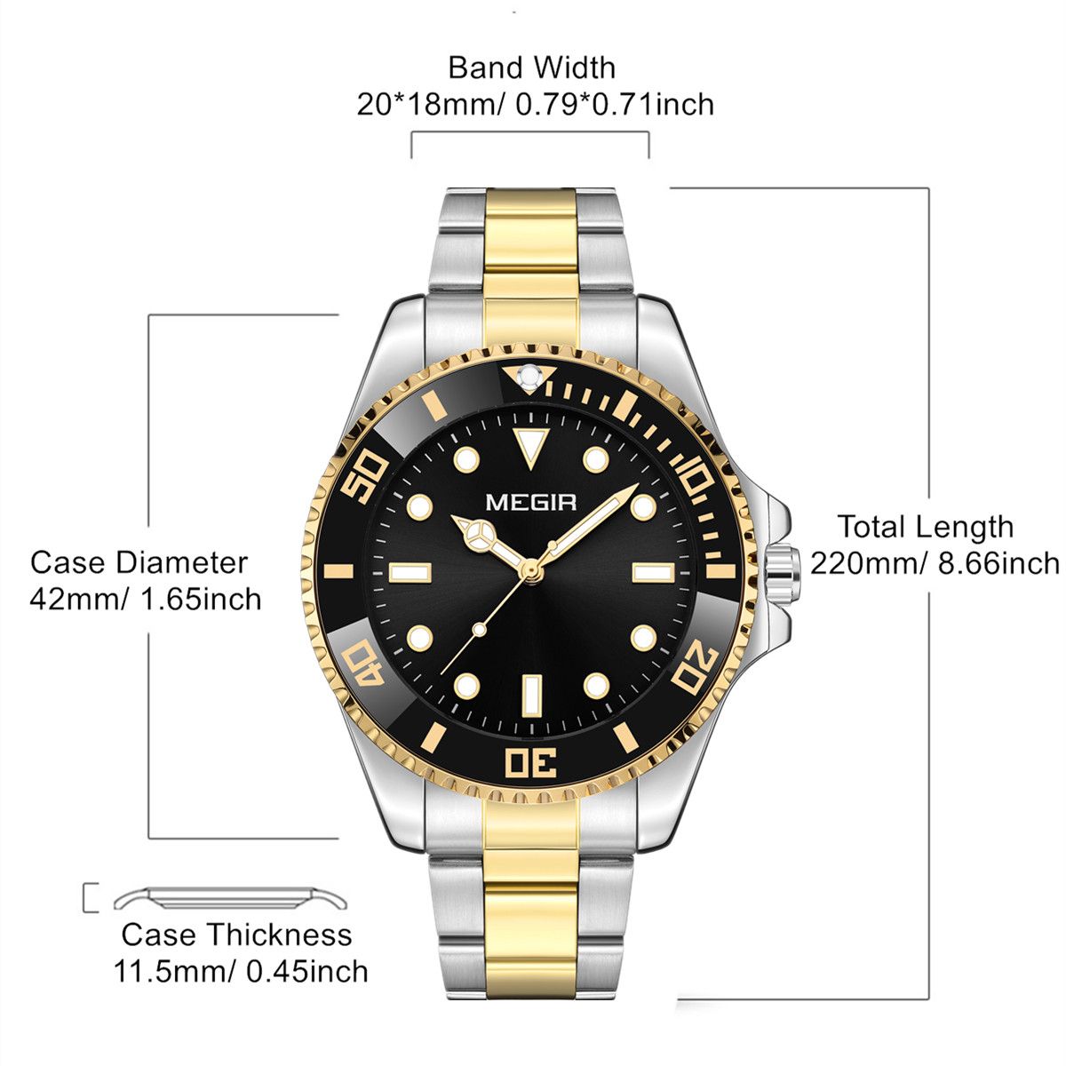MEGIR Premium Men's Business Wristwatch