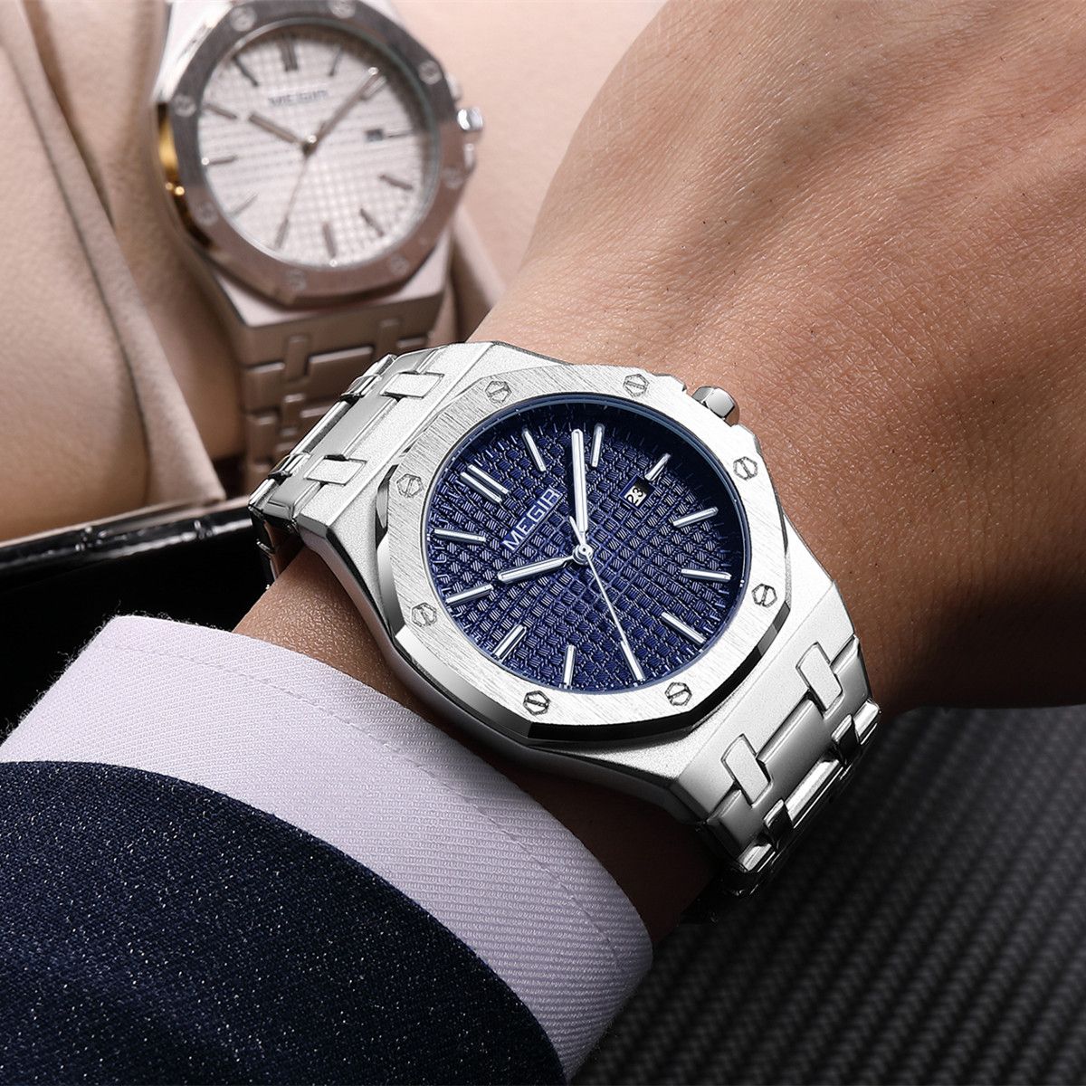 MEGIR Premium Watch for Men Luxury Business Watch